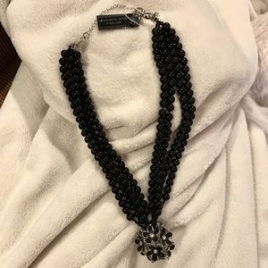 NWT Birch Hill Black Statement Necklace
